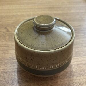 VINTAGE FUJI STONE SAHARA #2078 JAPAN SUGAR BOWL W LID